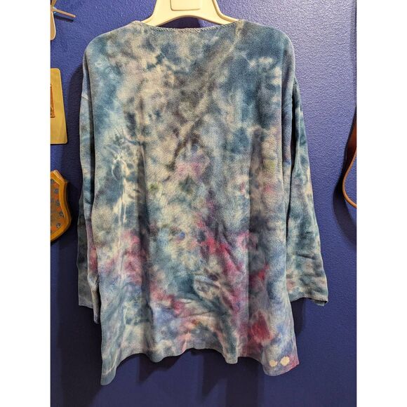 OOAK Custom Tie Dye/Ice Dye Knit Sweater - Picture 4 of 7